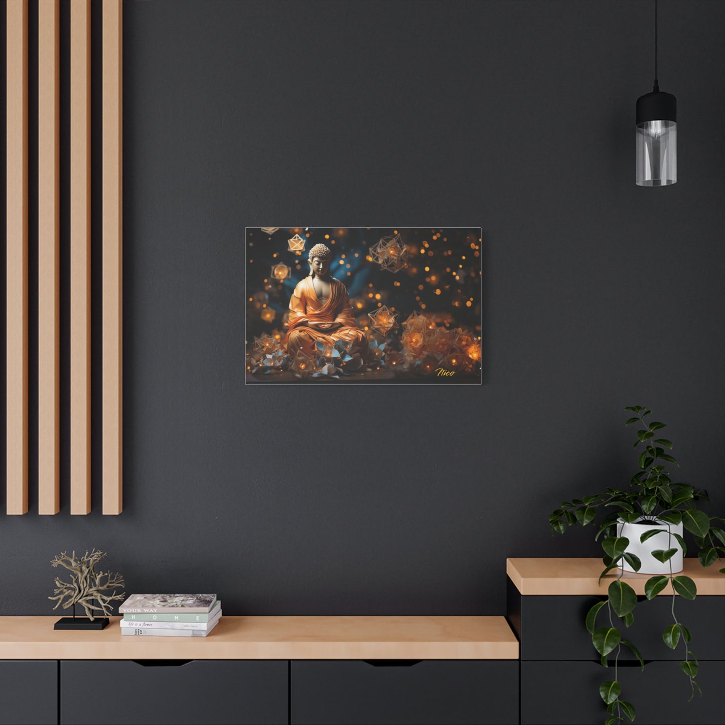 Ascending Buddha Series Print #8 - Streched Matte Canvas Print, 1.25" Thick