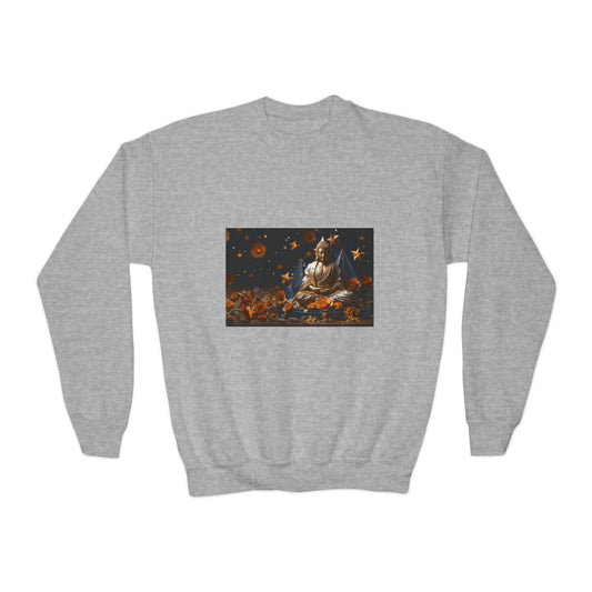 Ascending Buddah Series Print #5 Youth Crewneck Sweatshirt