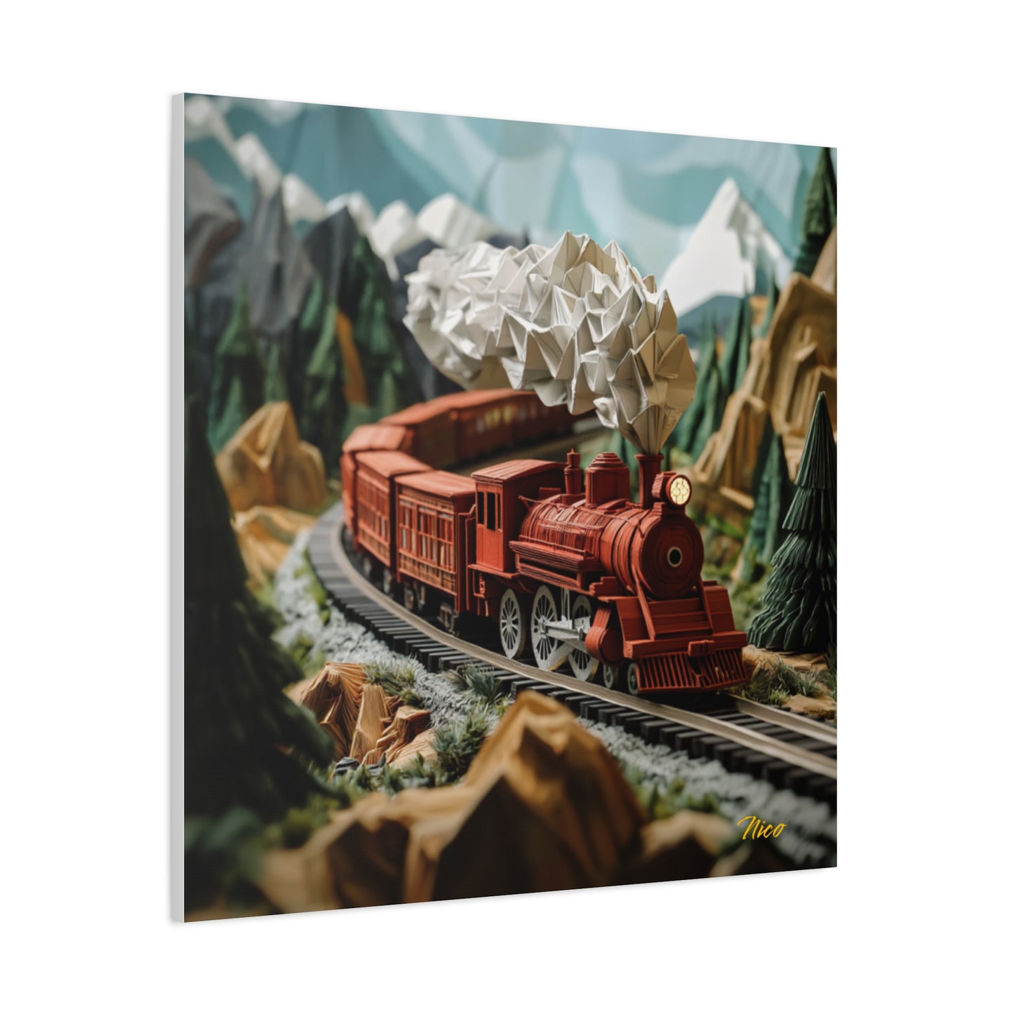 Orient Express Series Print #3 - Streched Matte Canvas Print, 1.25" Thick