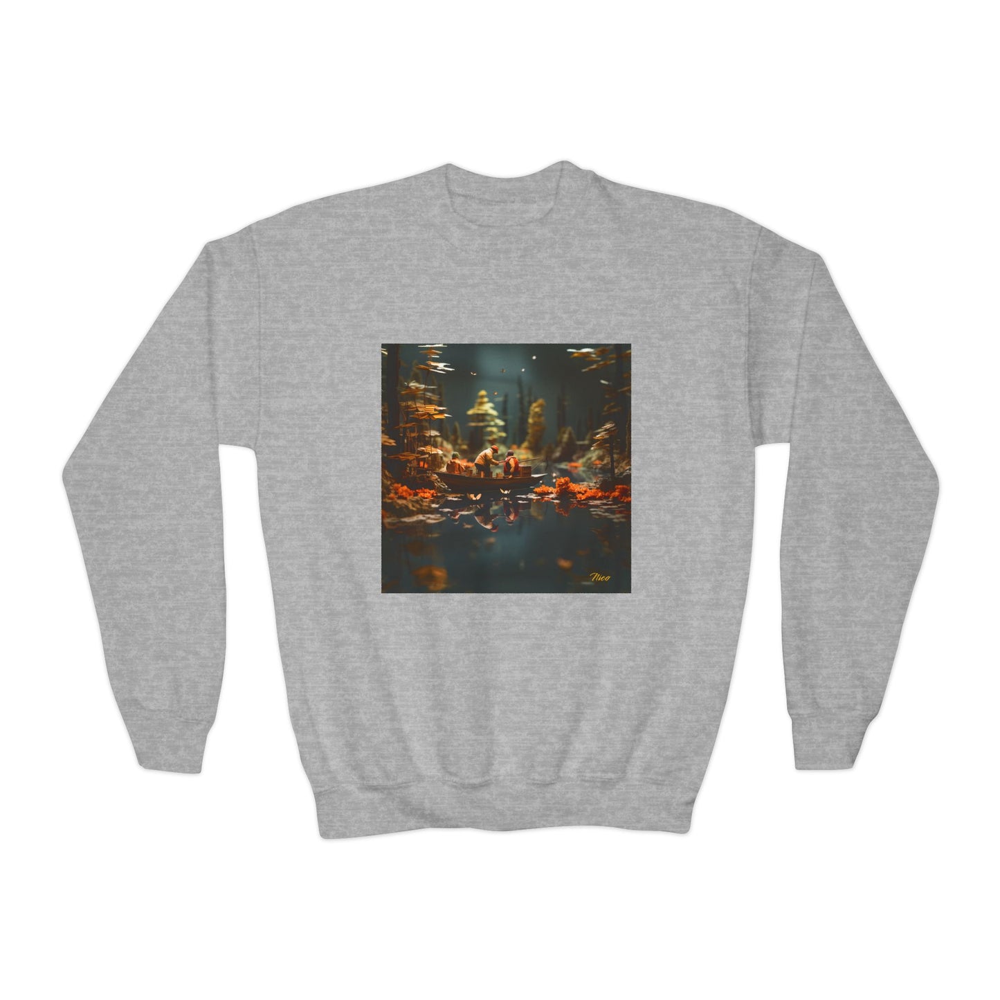 Born On A Bayou Series Print #10 Youth Crewneck Sweatshirt