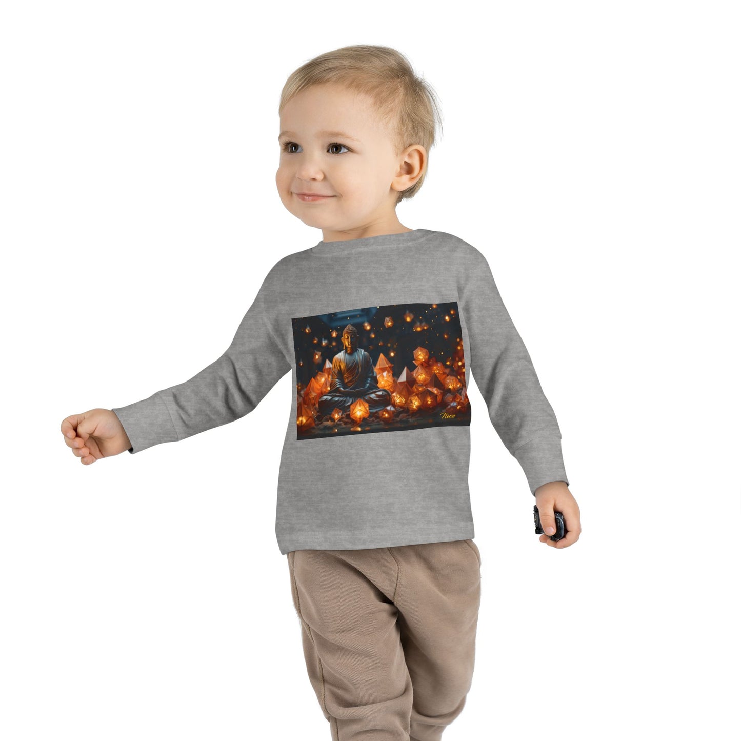 Ascending Buddha Series Print #9 Toddler Long Sleeve Tee