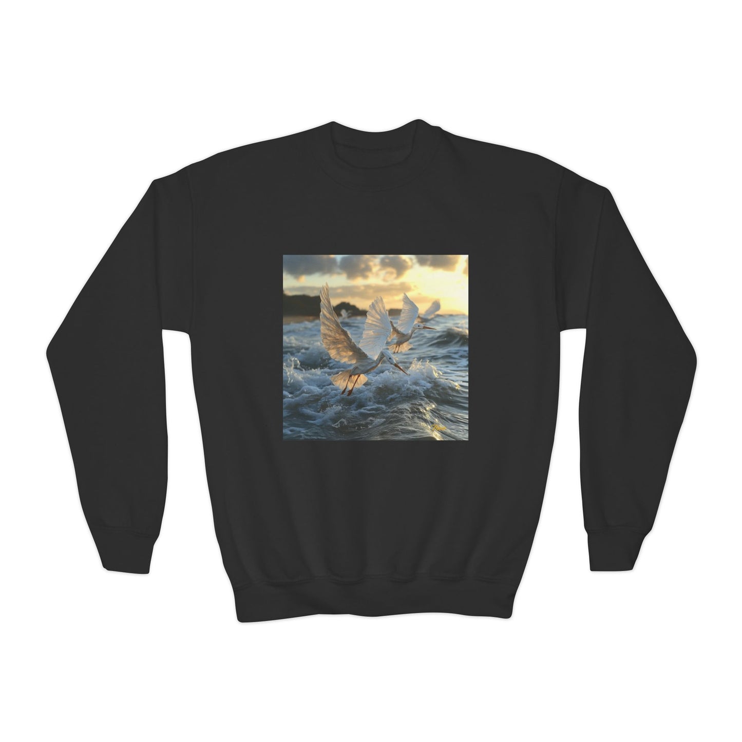 By The Seaside Series Print #10 Youth Crewneck Sweatshirt