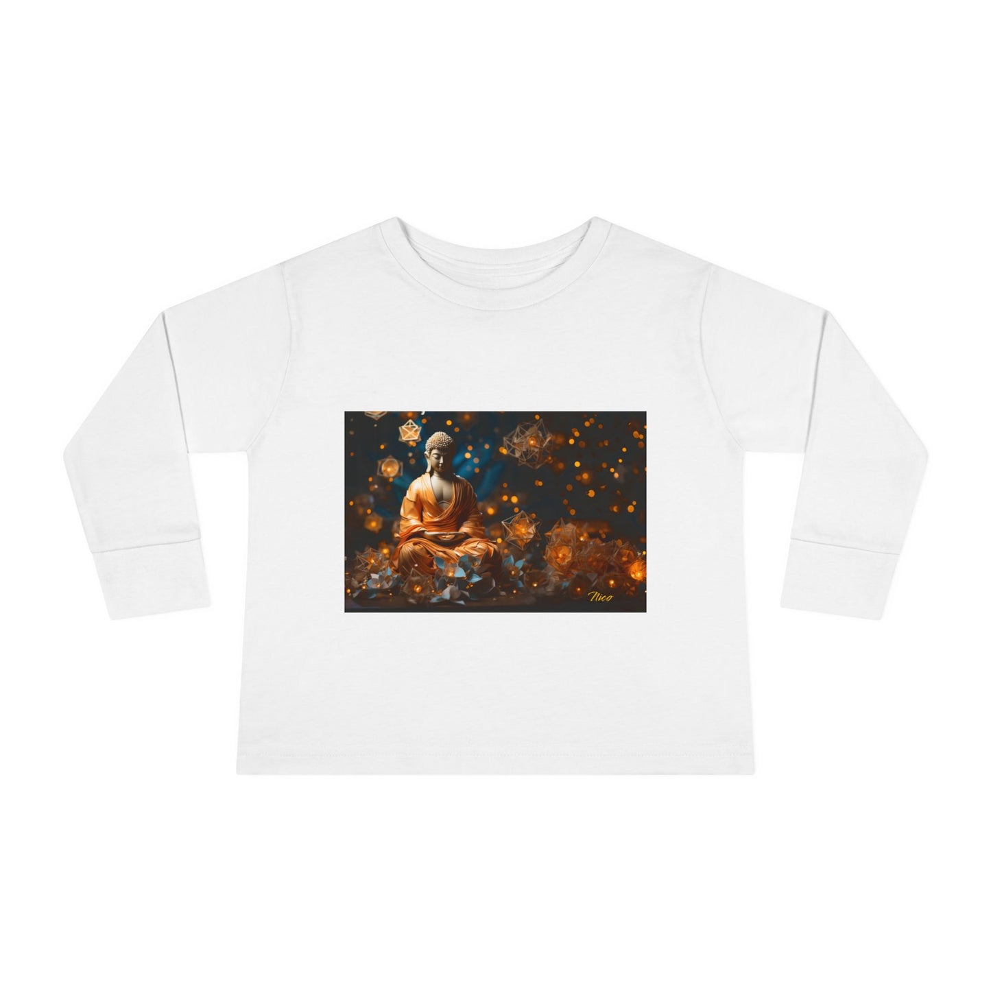 Ascending Buddha Series Print #8 Toddler Long Sleeve Tee