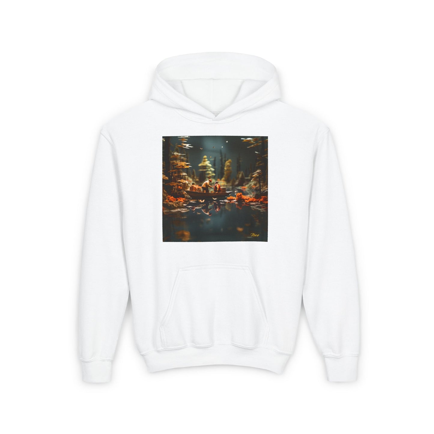 Born On A Bayou Series Print #10 Youth Heavy Blend Hooded Sweatshirt