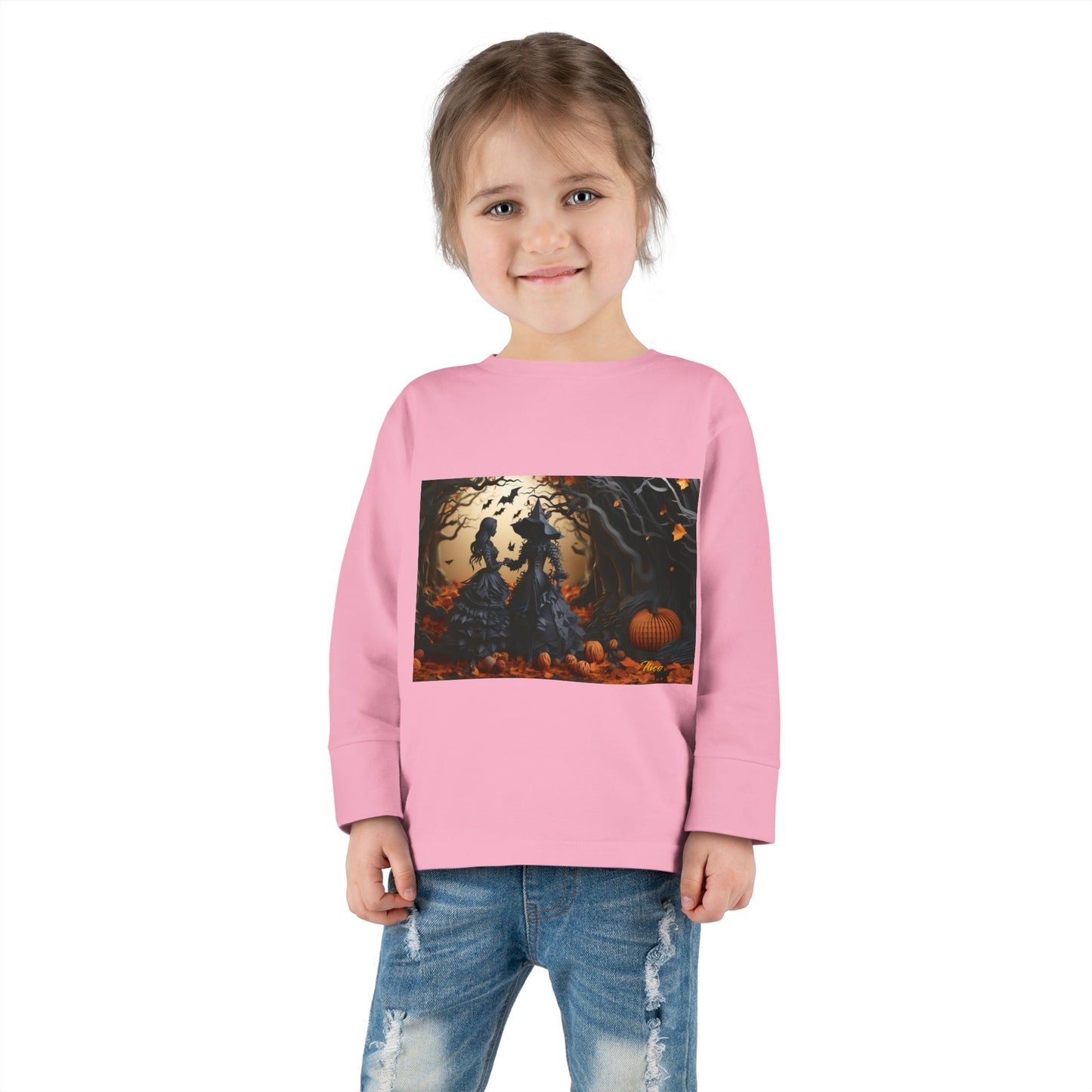 Halloween 2024 Series Print #9 Toddler Long Sleeve Tee