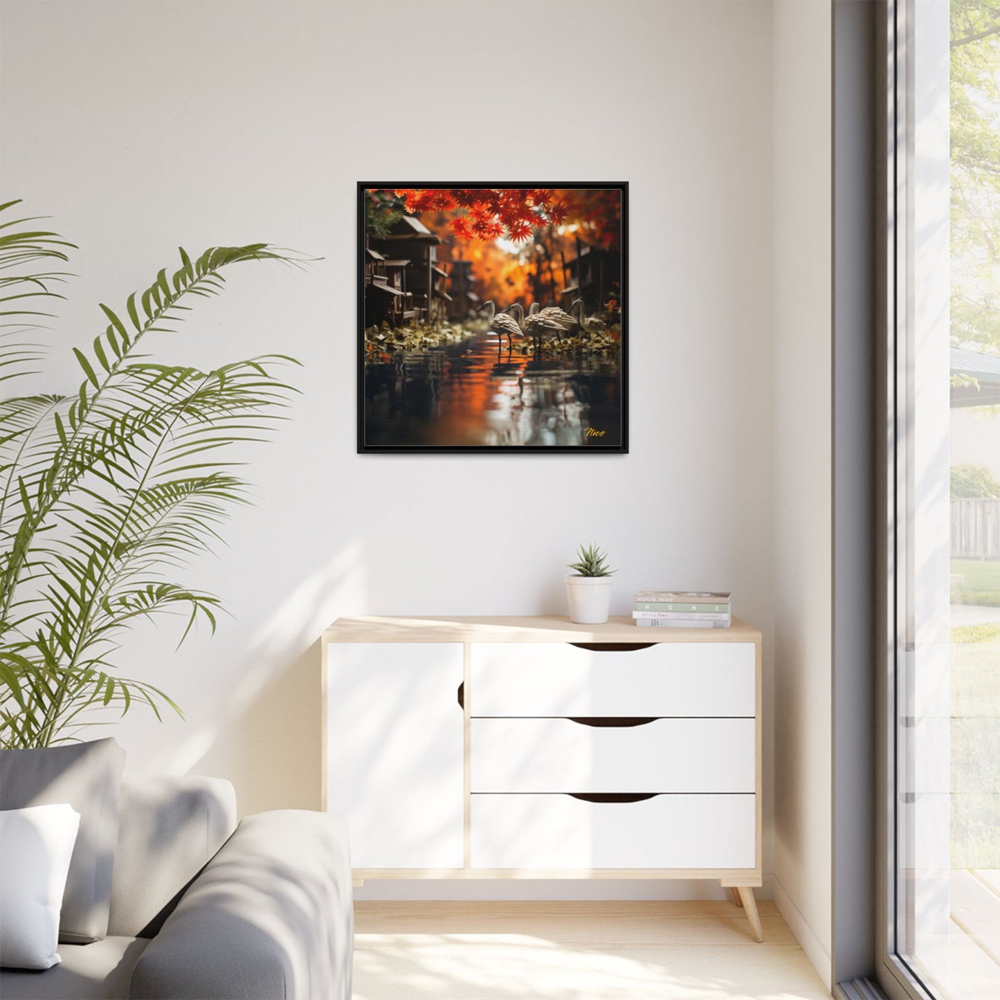 Born On A Bayou Series Print #8 - Black Framed Canvas Print