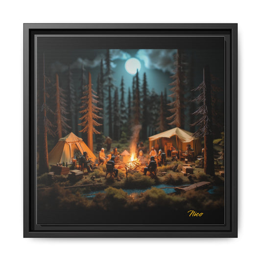 Under The Starry Skies Series Print #8 - Black Framed Canvas Print