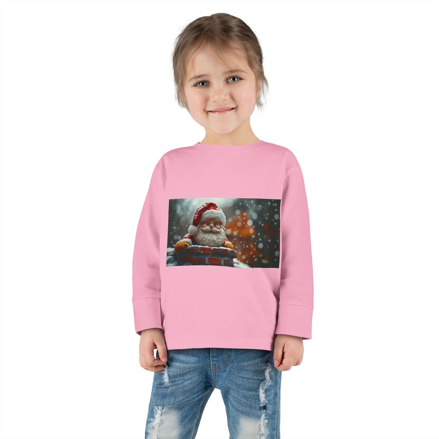 Chirstmas 2024 Series Print #6 Toddler Long Sleeve Tee