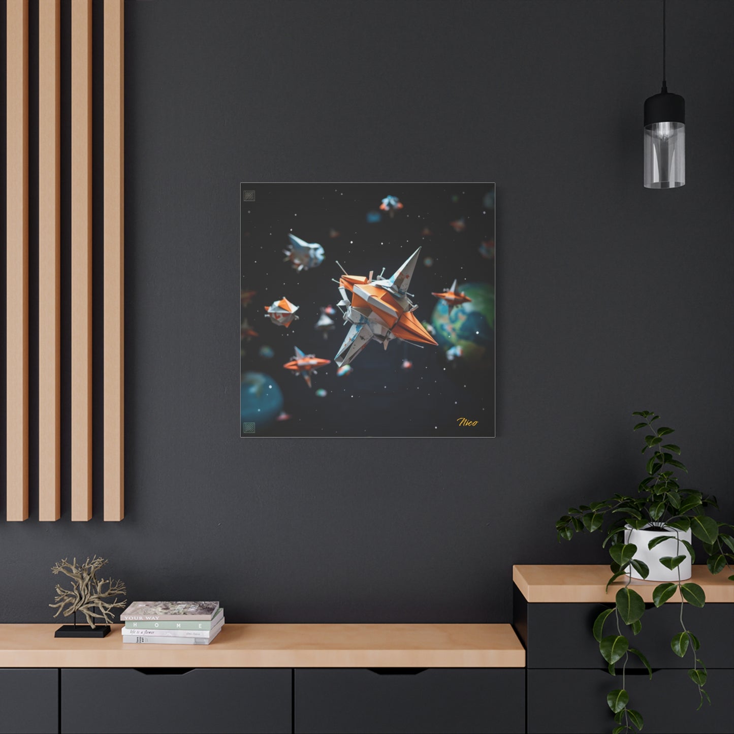 Elons' Dream Series Print #1 - Streched Matte Canvas Print, 1.25" Thick