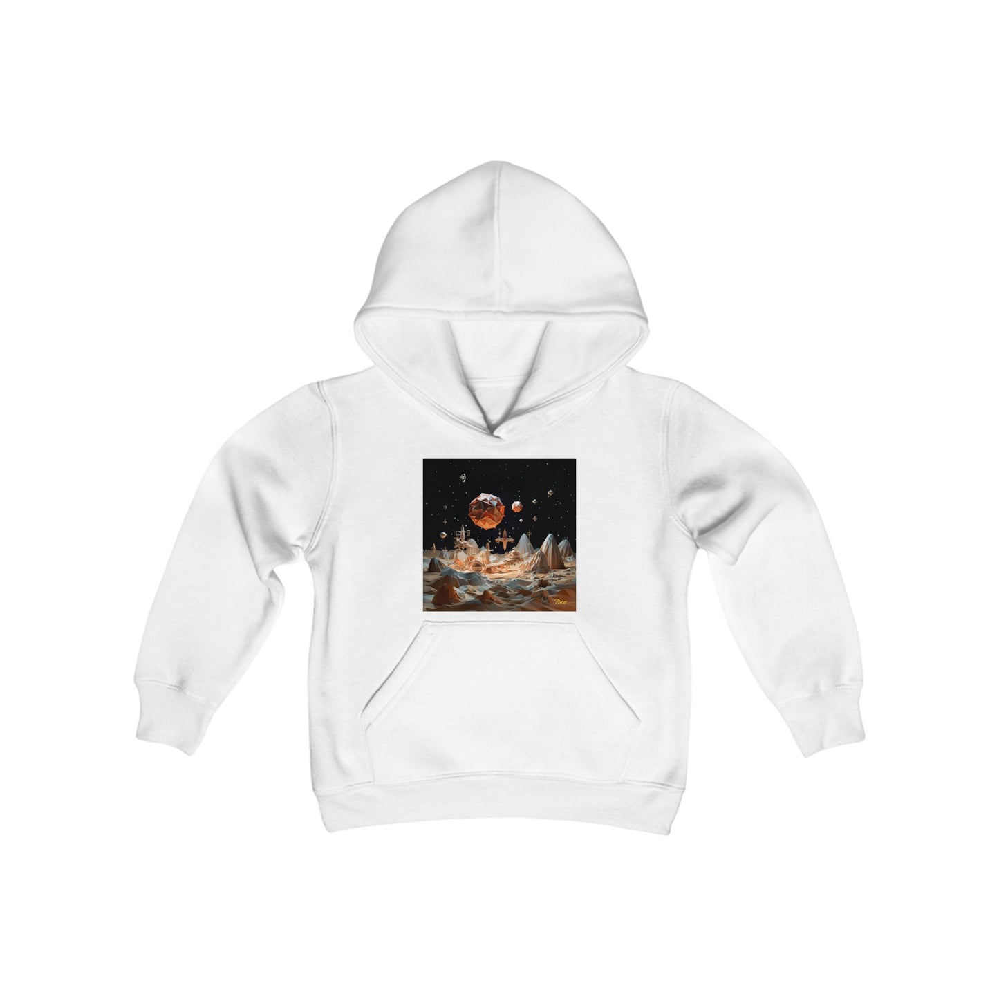 Elons' Dream Series Print #7 Youth Heavy Blend Hooded Sweatshirt