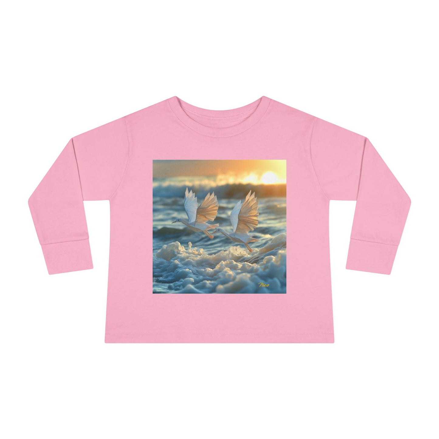 By The Seaside Series Print #5 Toddler Long Sleeve Tee