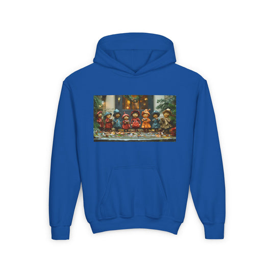 Chirstmas 2024 Series Print #12 Youth Heavy Blend Hooded Sweatshirt