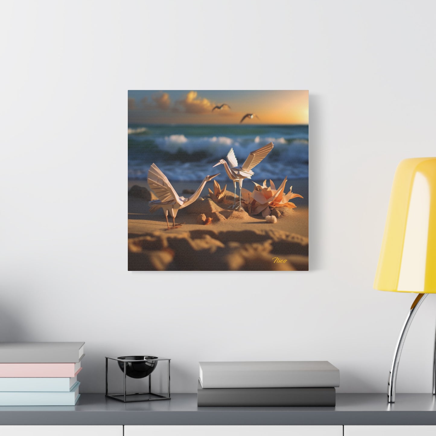 By The Seaside Series Print #3 - Streched Matte Canvas Print, 1.25" Thick