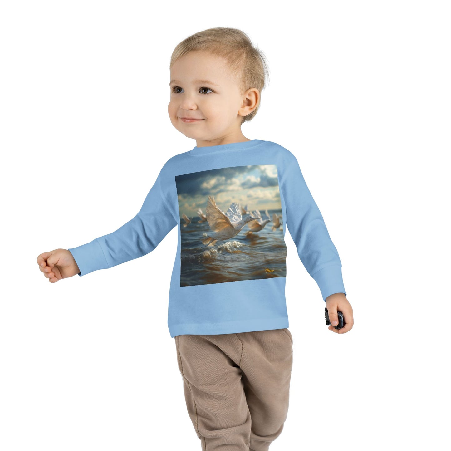 By The Seaside Series Print #8 Toddler Long Sleeve Tee