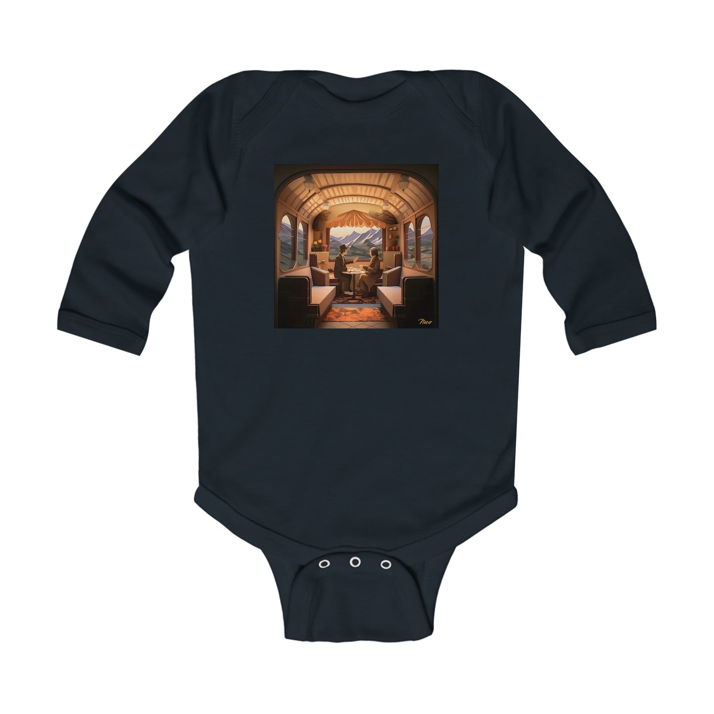 Orient Express Series Print #10 Infant Long Sleeve Bodysuit