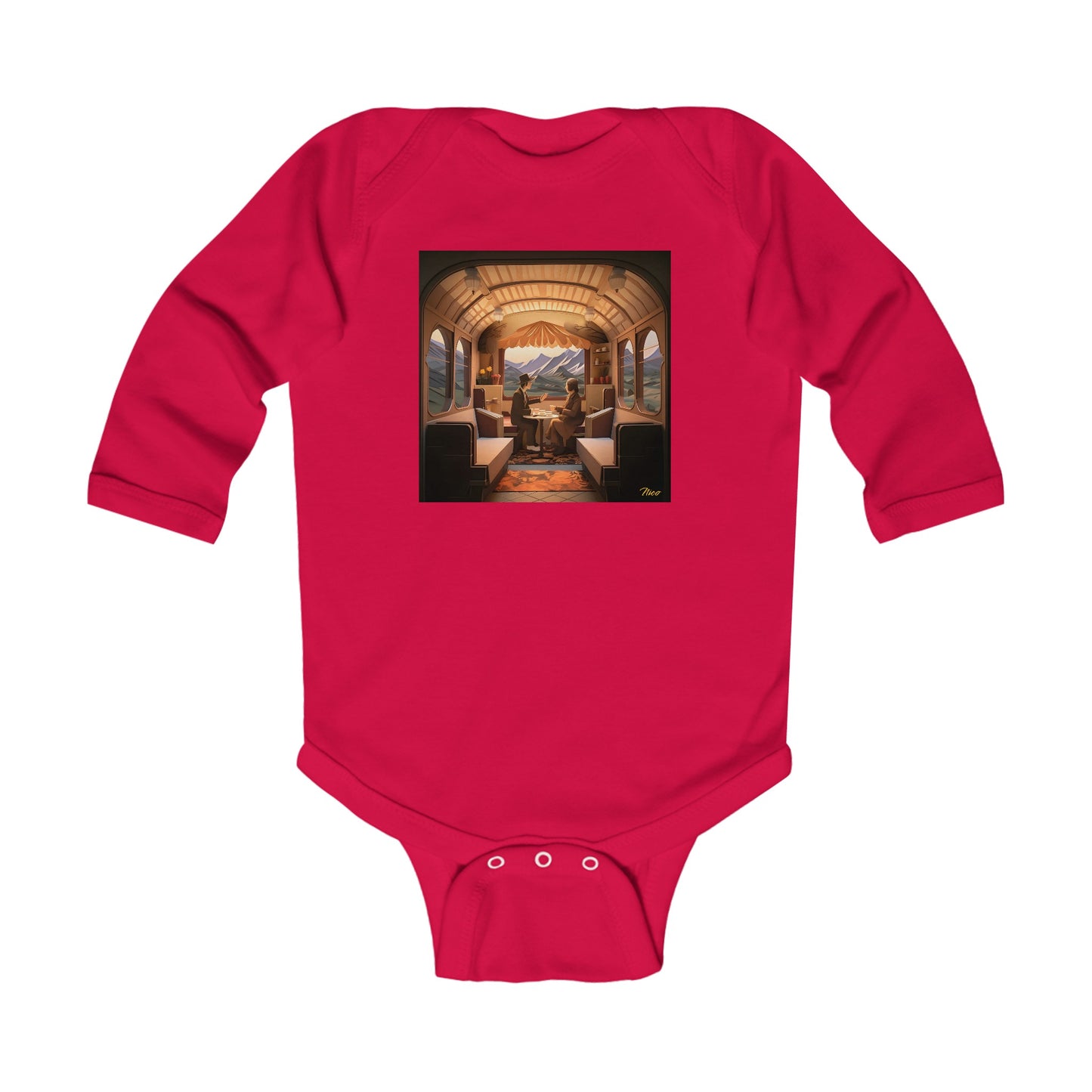 Orient Express Series Print #10 Infant Long Sleeve Bodysuit