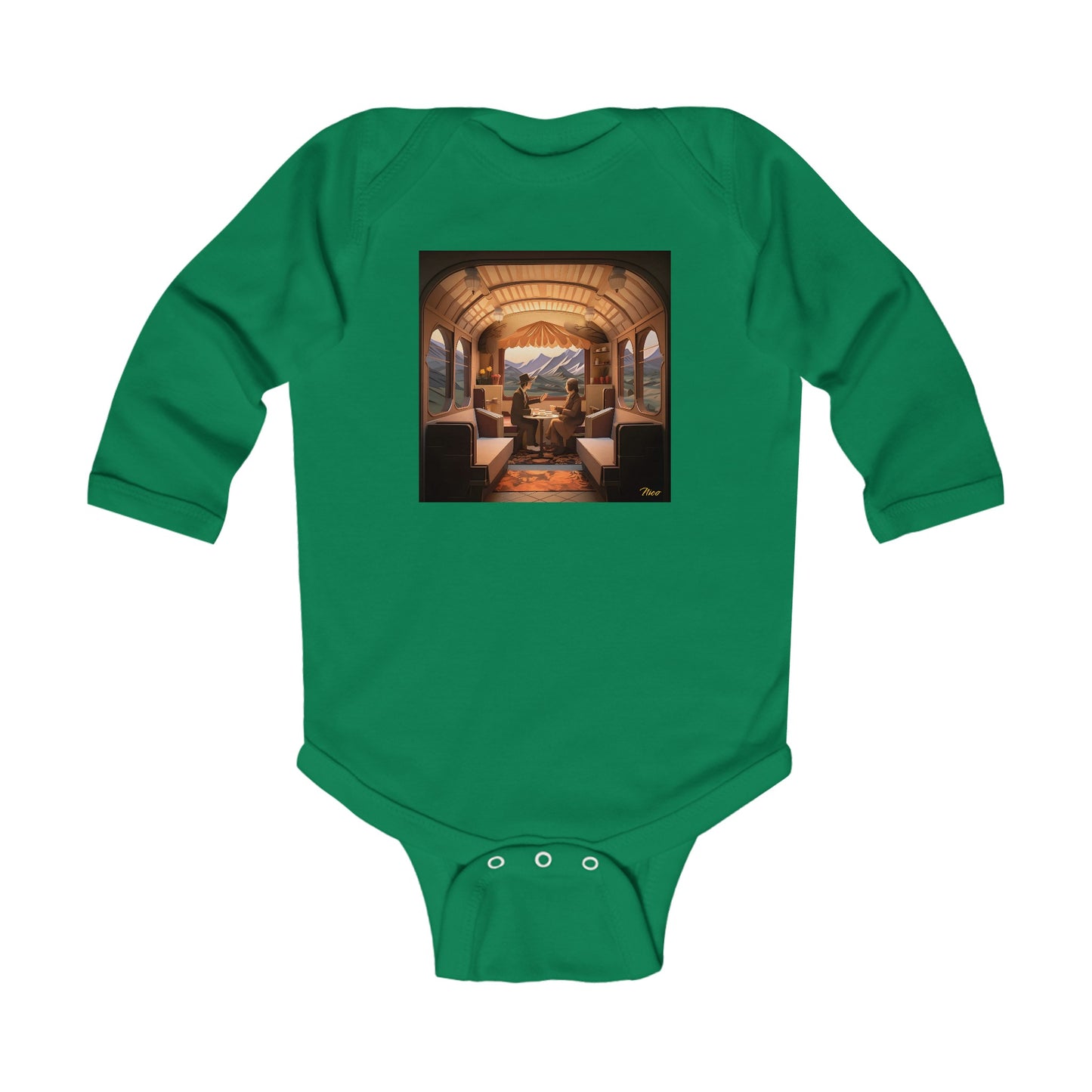 Orient Express Series Print #10 Infant Long Sleeve Bodysuit