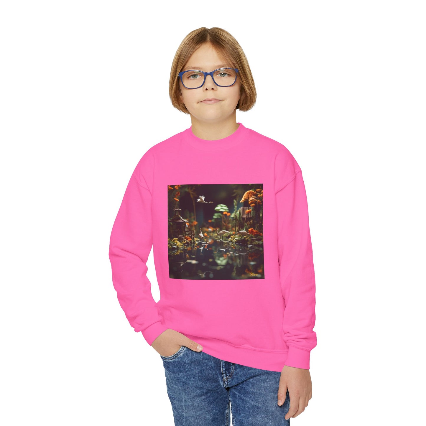 Born On A Bayou Series Print #6 Youth Crewneck Sweatshirt