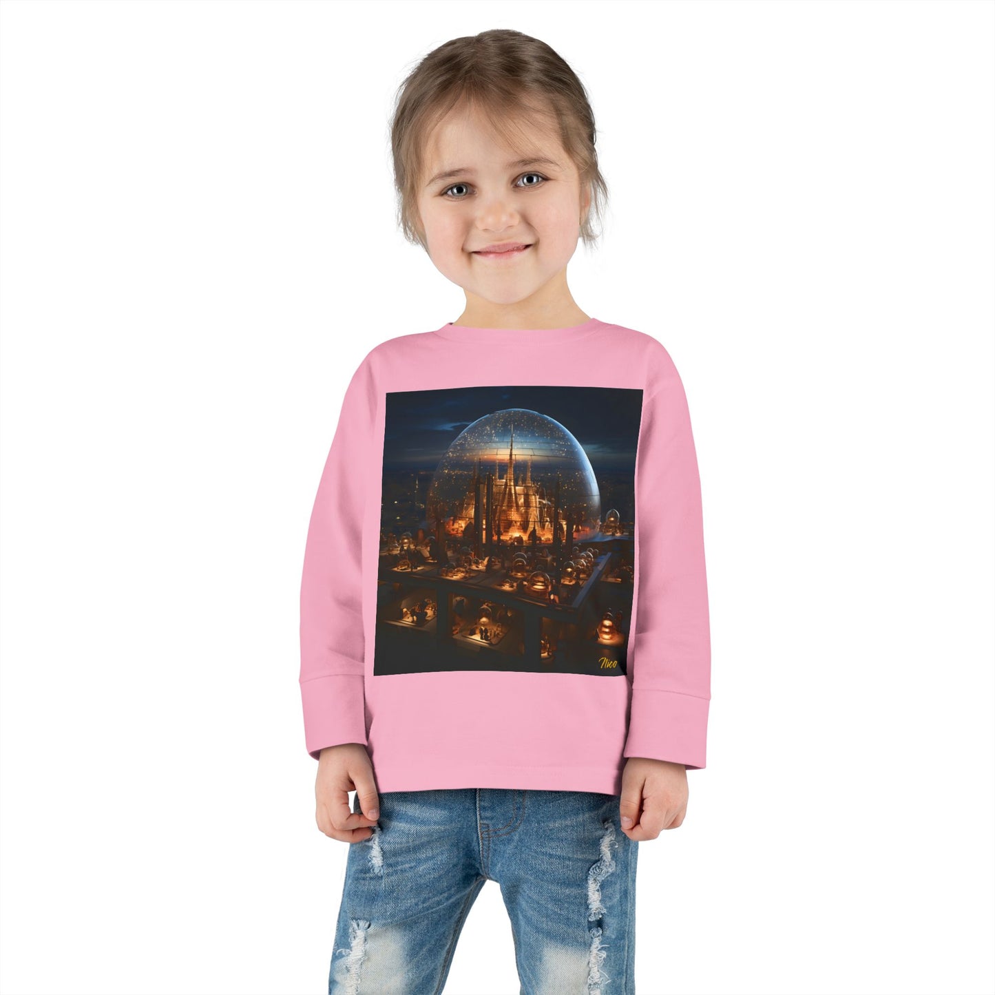 Elons' Dream Series Print #10 Toddler Long Sleeve Tee