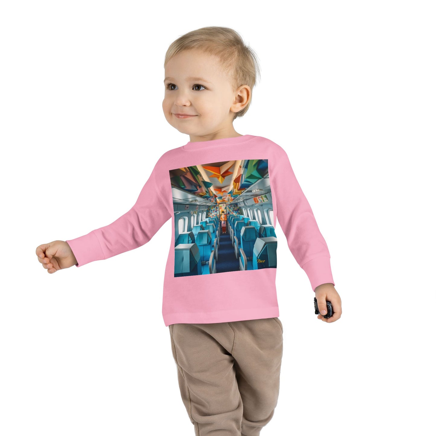 Big Ol' Jet Airliner Series Print #6 Toddler Long Sleeve Tee