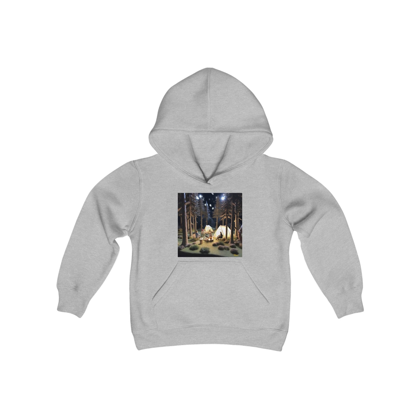 Under The Starry Skies Series Print #7 Youth Heavy Blend Hooded Sweatshirt