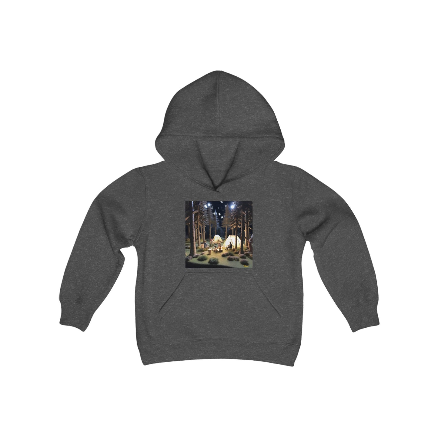 Under The Starry Skies Series Print #7 Youth Heavy Blend Hooded Sweatshirt