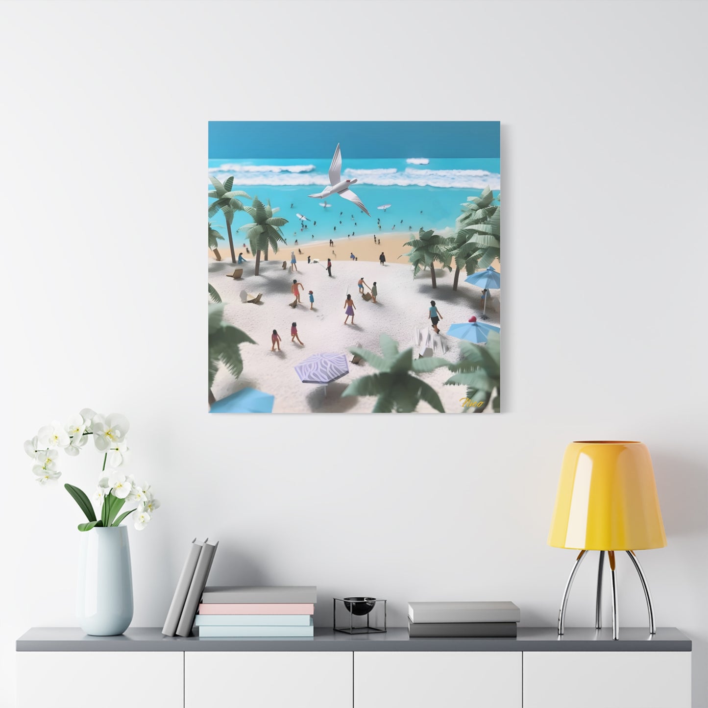 By The Seaside Series Print #5 - Streched Matte Canvas Print, 1.25" Thick