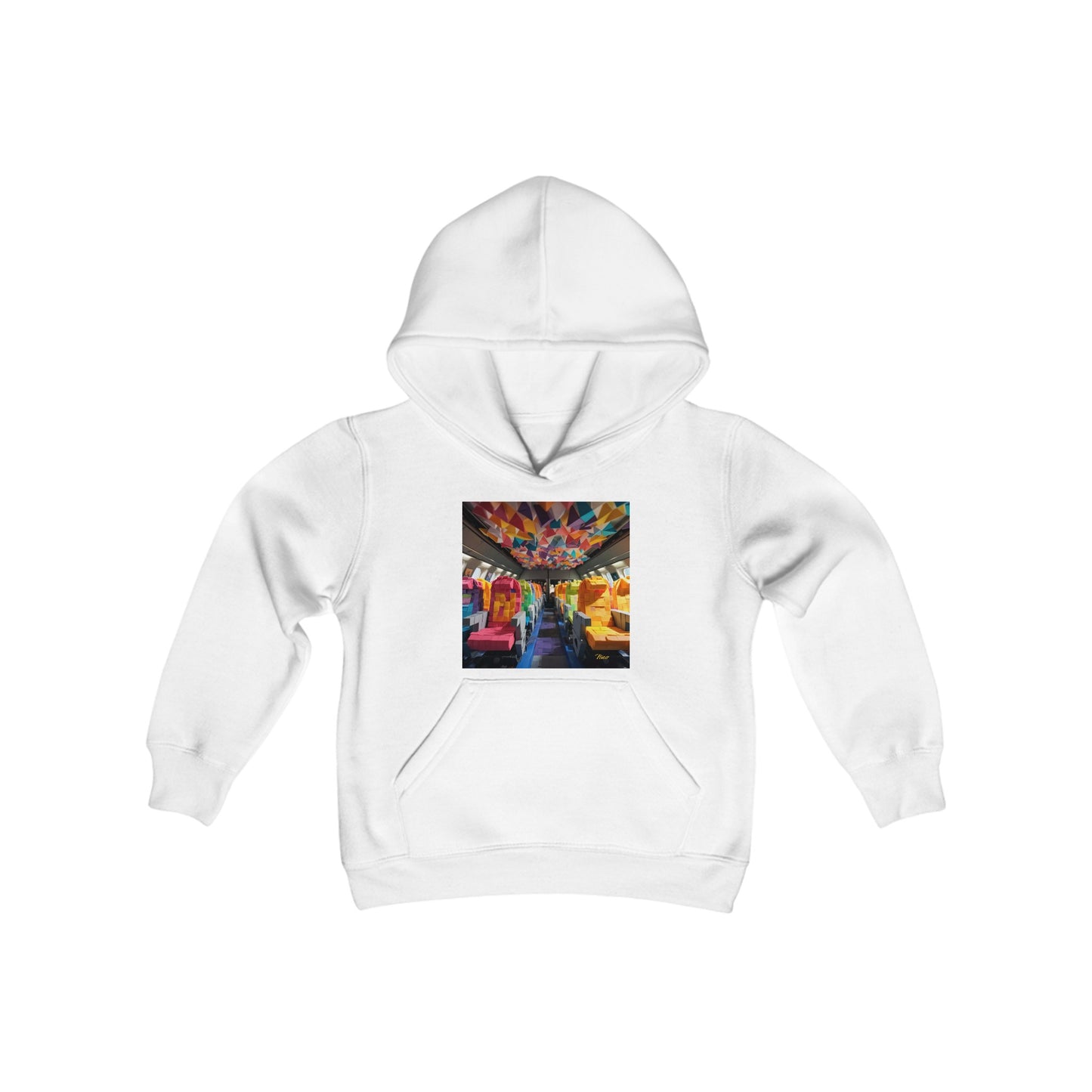 Frequent Flyer Miles Series Print #4 Youth Heavy Blend Hooded Sweatshirt