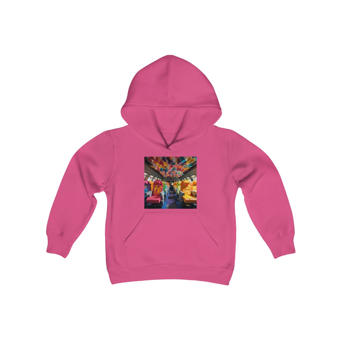 Frequent Flyer Miles Series Print #4 Youth Heavy Blend Hooded Sweatshirt