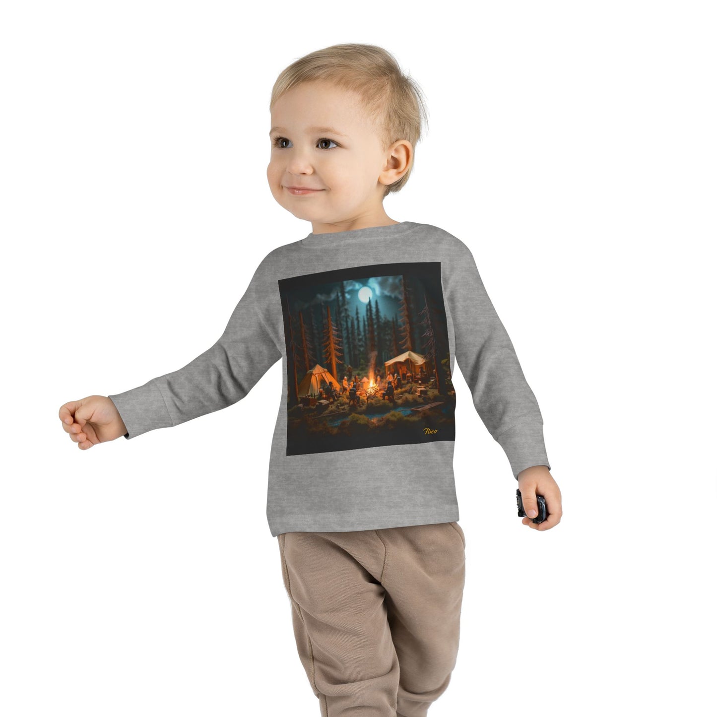 Under The Starry Skies Series Print #8 Toddler Long Sleeve Tee