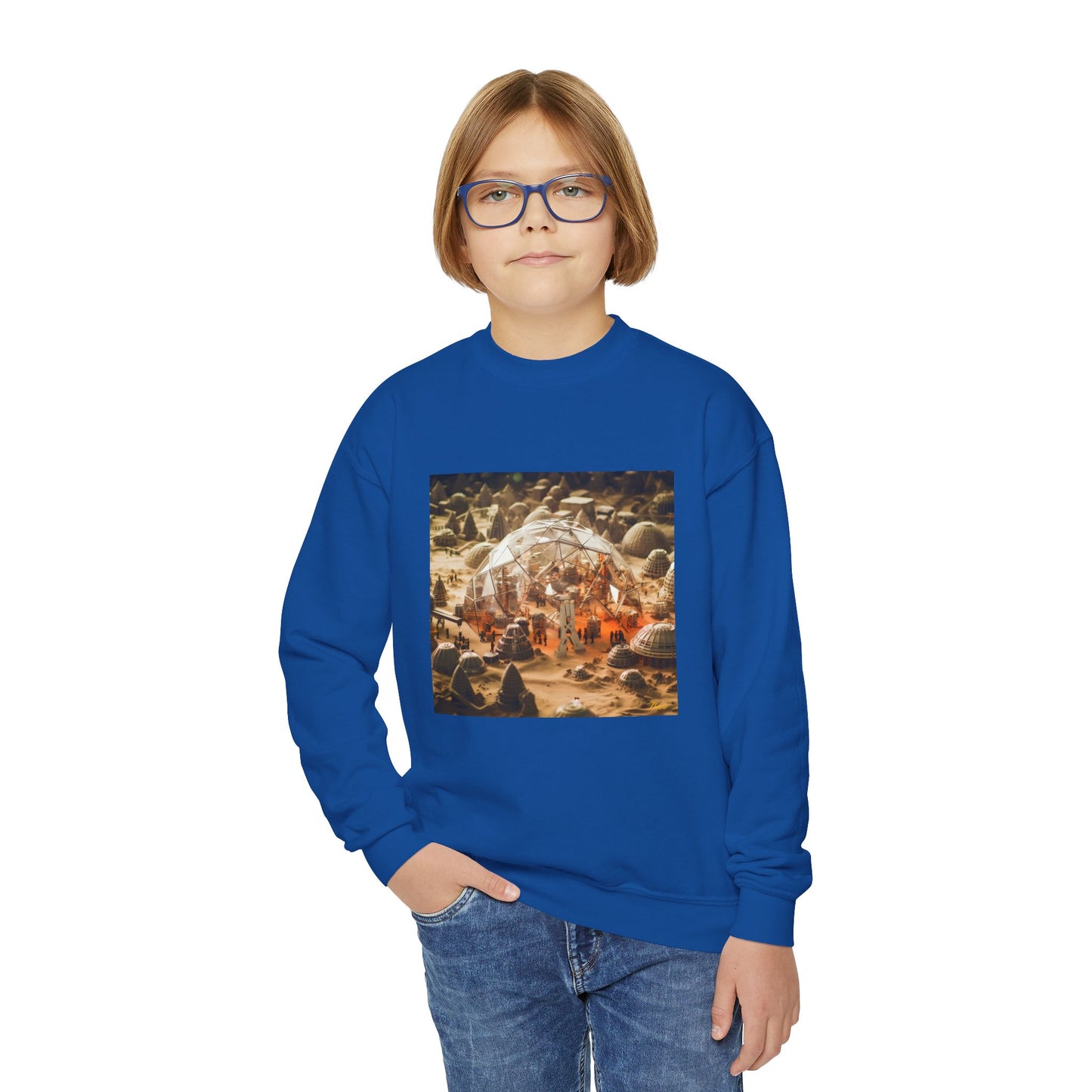 Elons' Dream Series Print #9 Youth Crewneck Sweatshirt