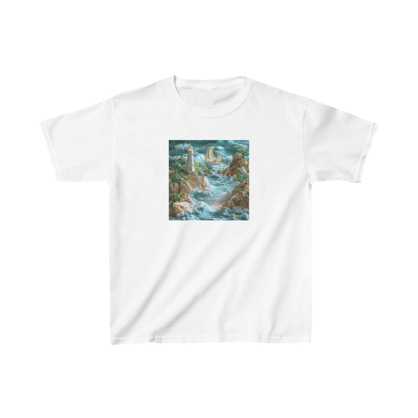 By The Seaside Series Print #9 Kids Heavy Cotton™ Tee