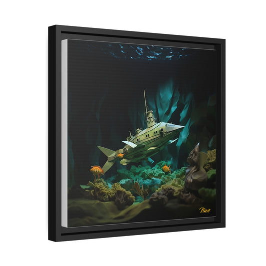 20,000 Under The Sea Series Print #8 - Black Framed Canvas Print
