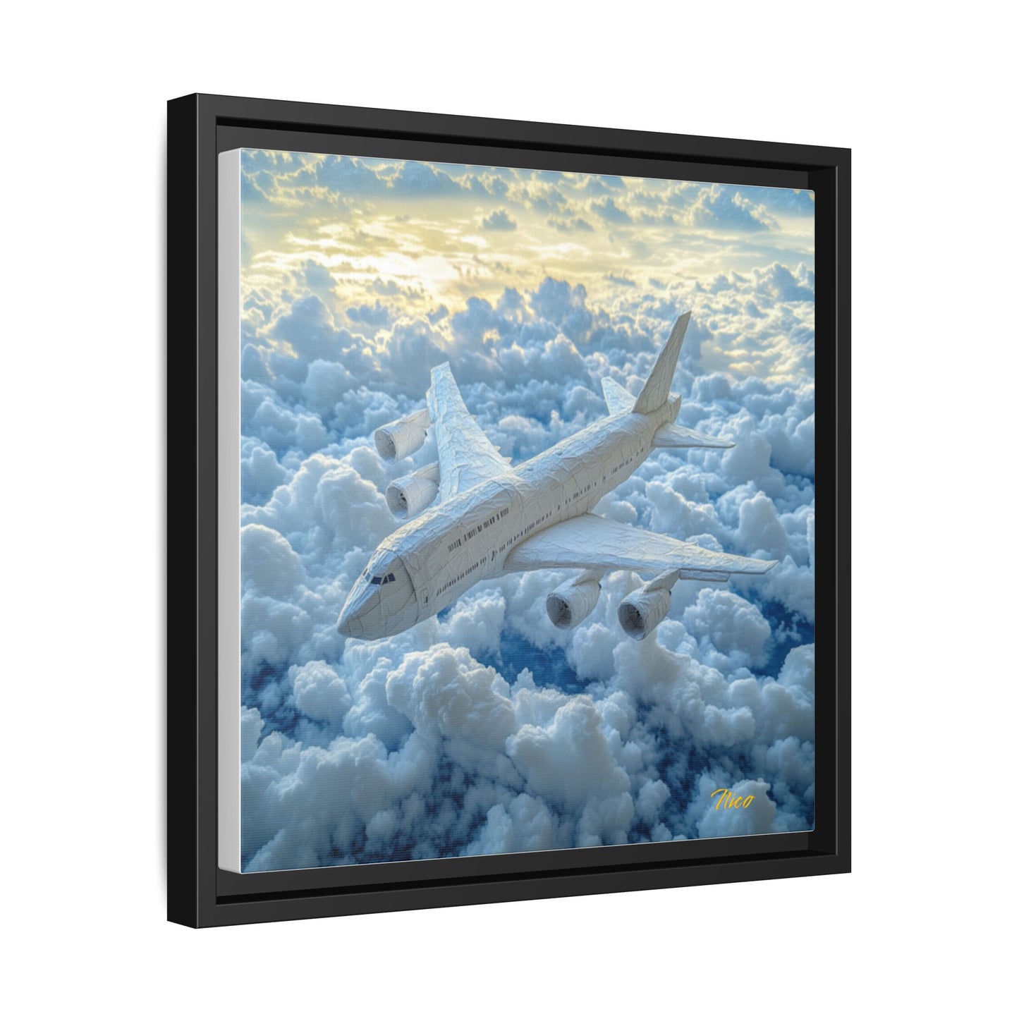 Frequent Flyer Miles Series Print #10 - Black Framed Canvas Print