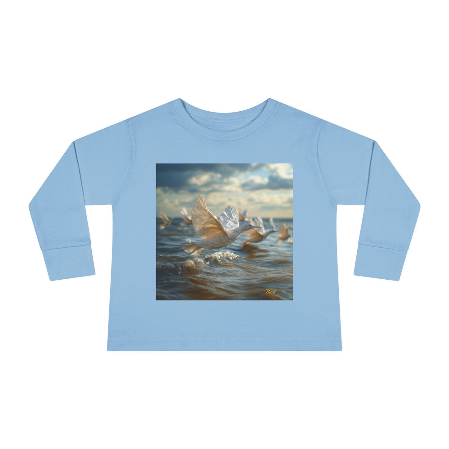 By The Seaside Series Print #8 Toddler Long Sleeve Tee