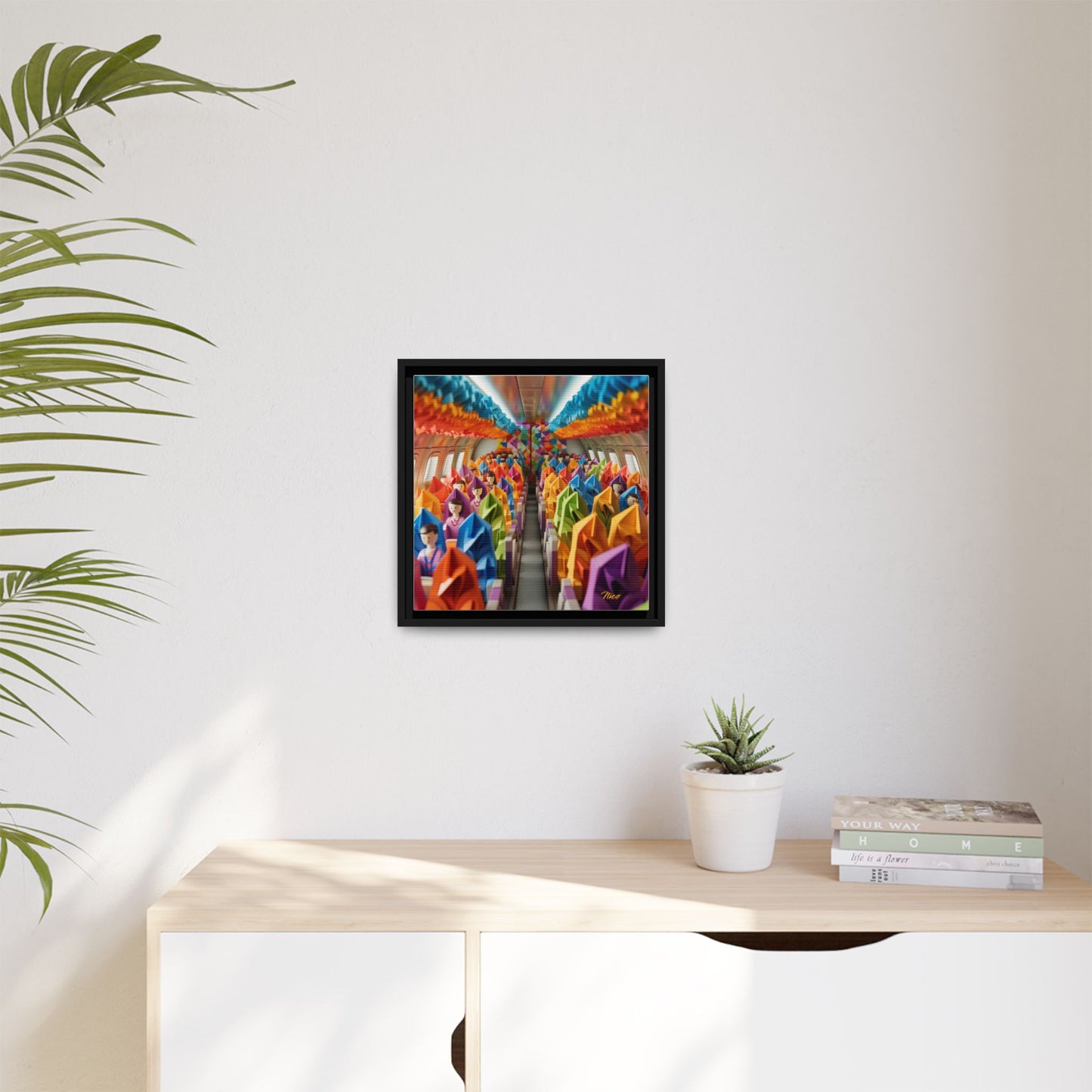 Frequent Flyer Miles Series Print #8 - Black Framed Canvas Print