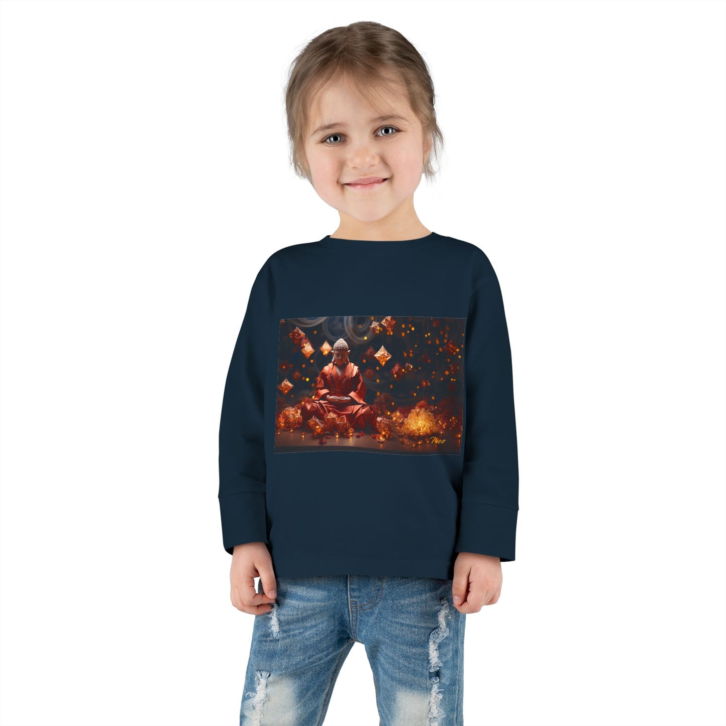 Ascending Buddha Series Print #7 Toddler Long Sleeve Tee