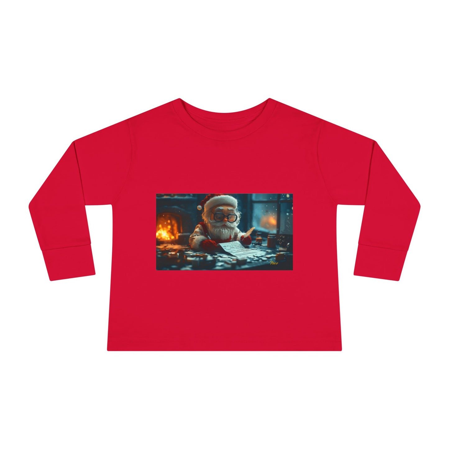 Chirstmas 2024 Series Print #1 Toddler Long Sleeve Tee