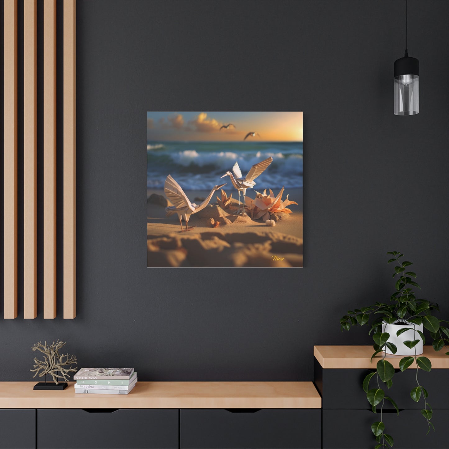 By The Seaside Series Print #3 - Streched Matte Canvas Print, 1.25" Thick