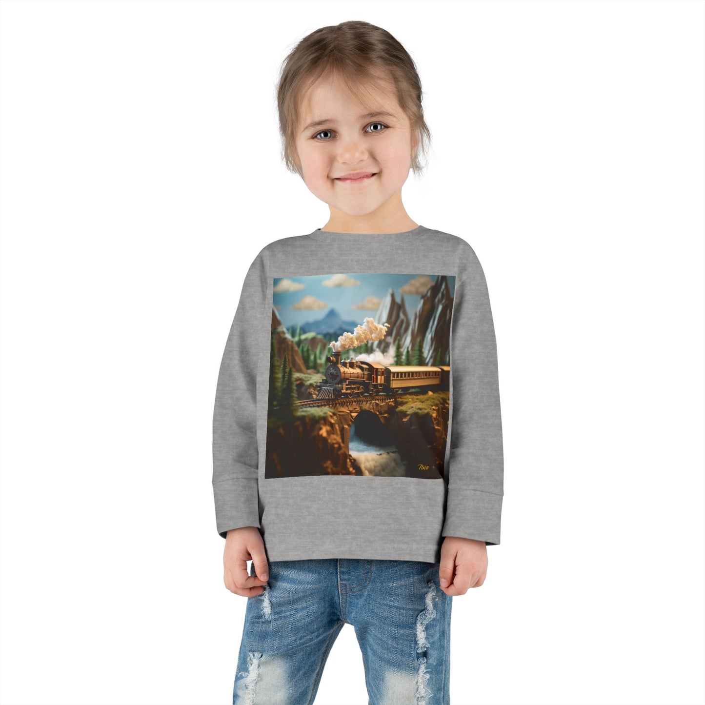 Orient Express Series Print #5 Toddler Long Sleeve Tee