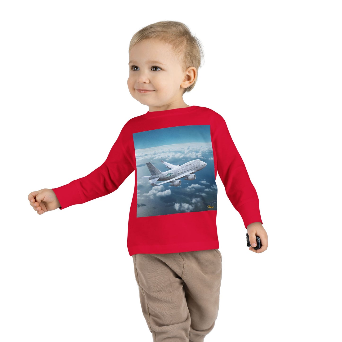 Big Ol' Jet Airliner Series Print #3 Toddler Long Sleeve Tee