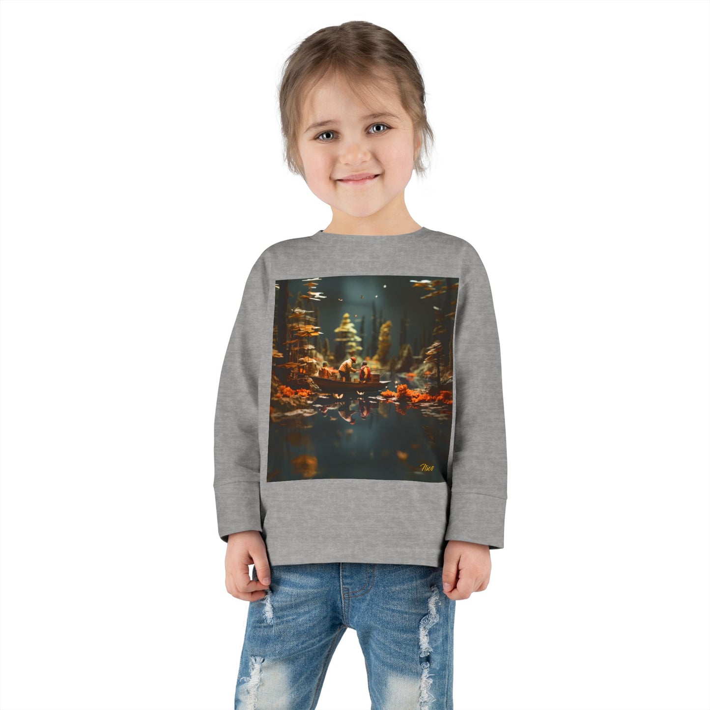 Born On A Bayou Series Print #10 Toddler Long Sleeve Tee