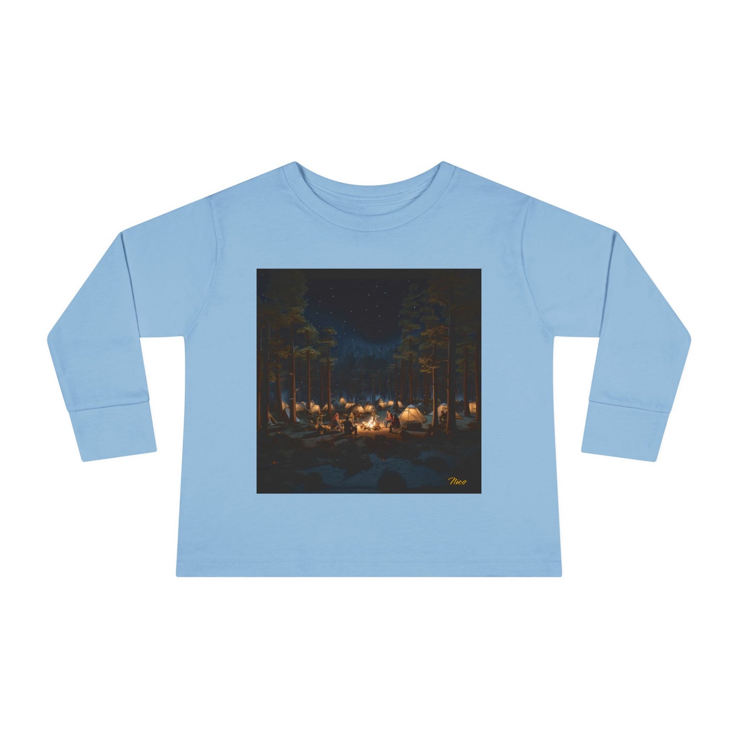 Under The Starry Skies Series Print #5 Toddler Long Sleeve Tee