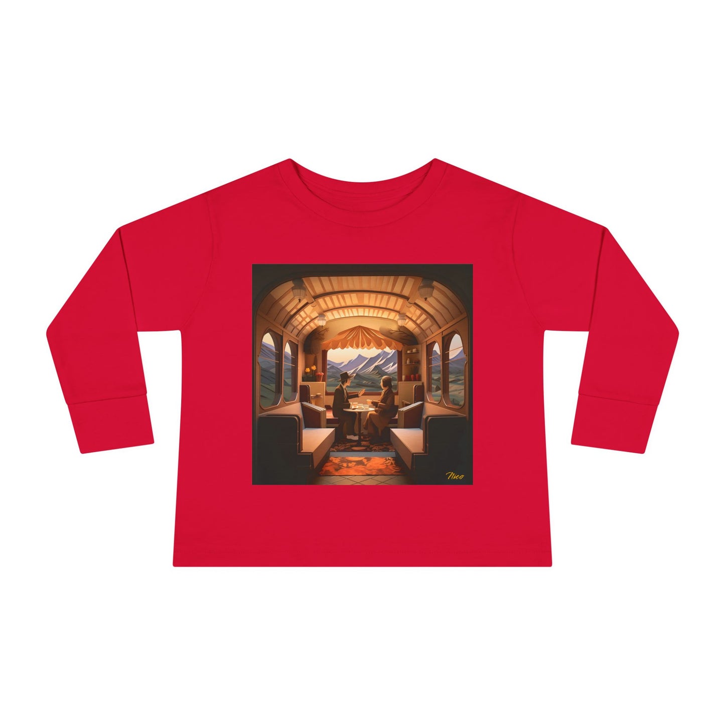 Orient Express Series Print #10 Toddler Long Sleeve Tee