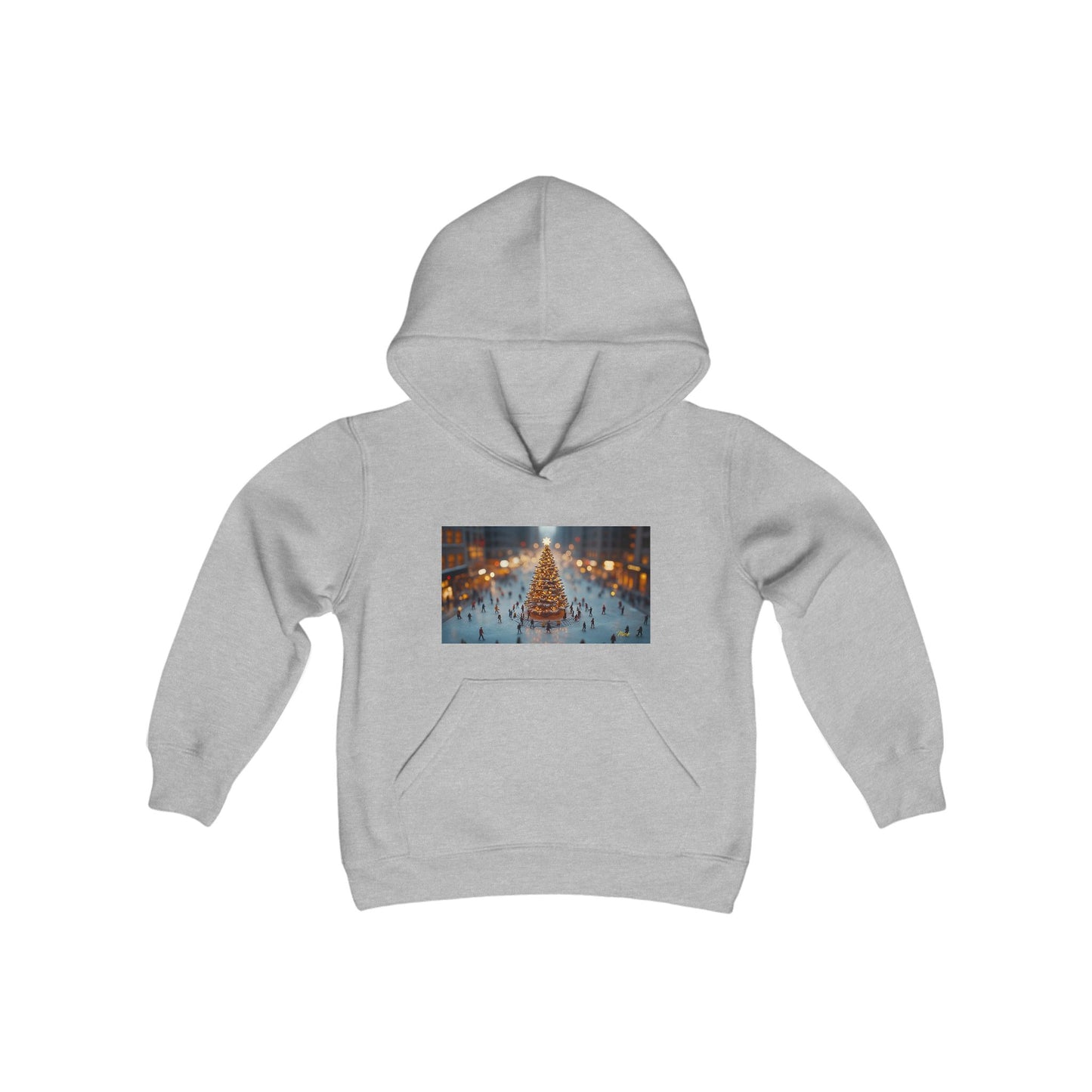 Chirstmas 2024 Series Print #7 Youth Heavy Blend Hooded Sweatshirt