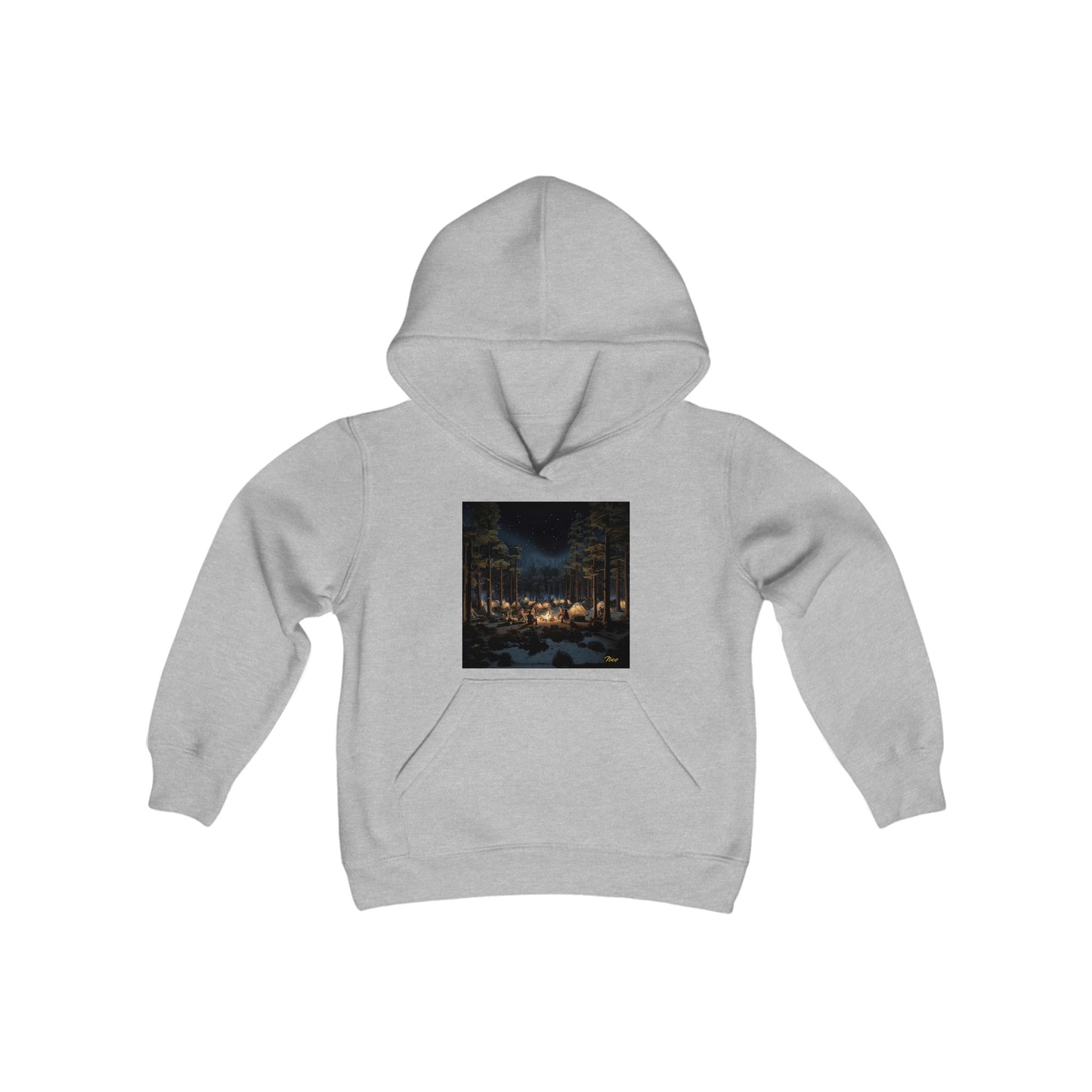 Under The Starry Skies Series Print #5 Youth Heavy Blend Hooded Sweatshirt