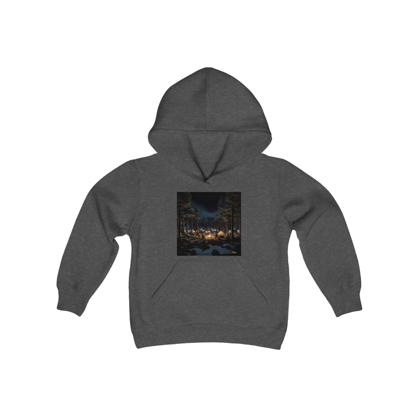 Under The Starry Skies Series Print #5 Youth Heavy Blend Hooded Sweatshirt