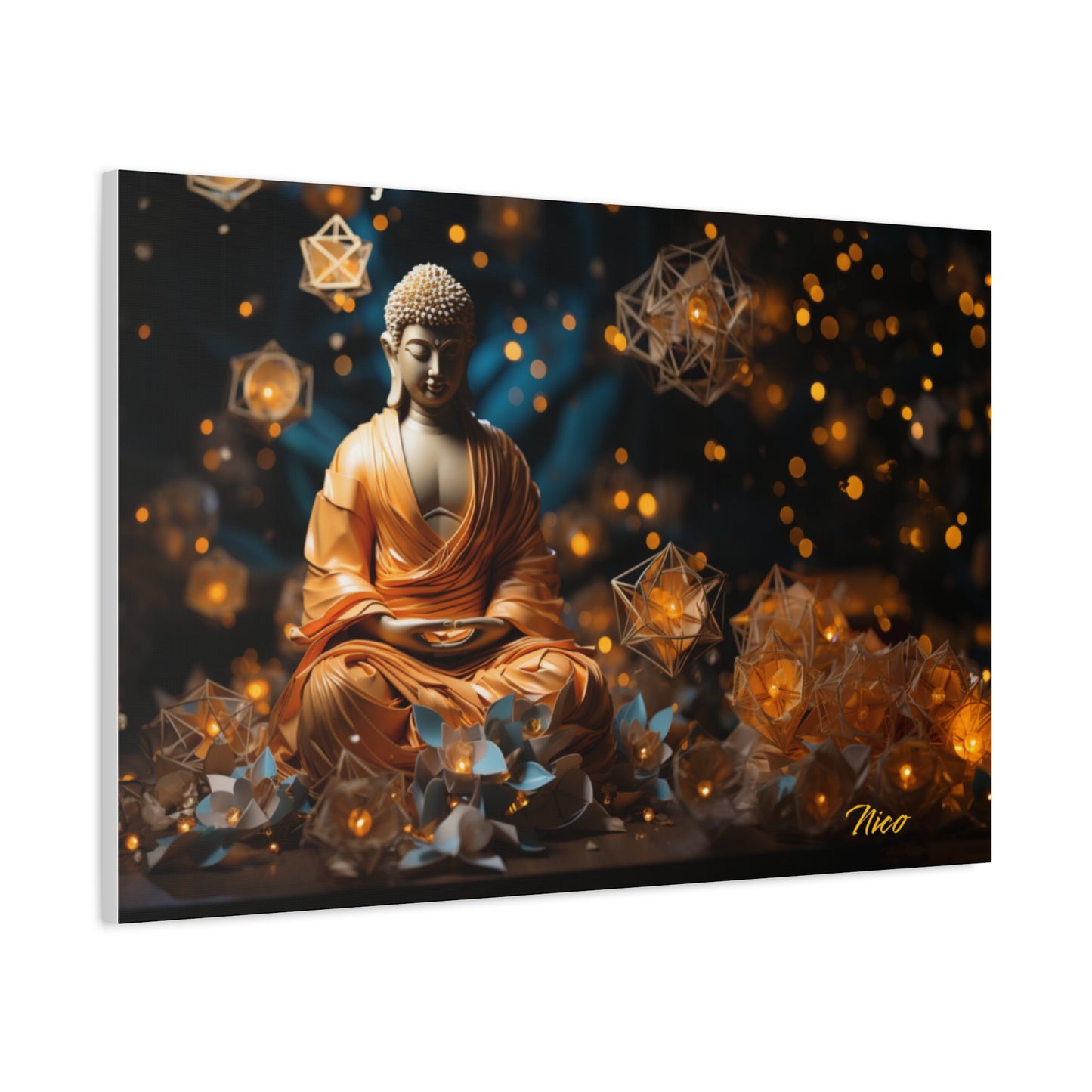 Ascending Buddha Series Print #8 - Streched Matte Canvas Print, 1.25" Thick