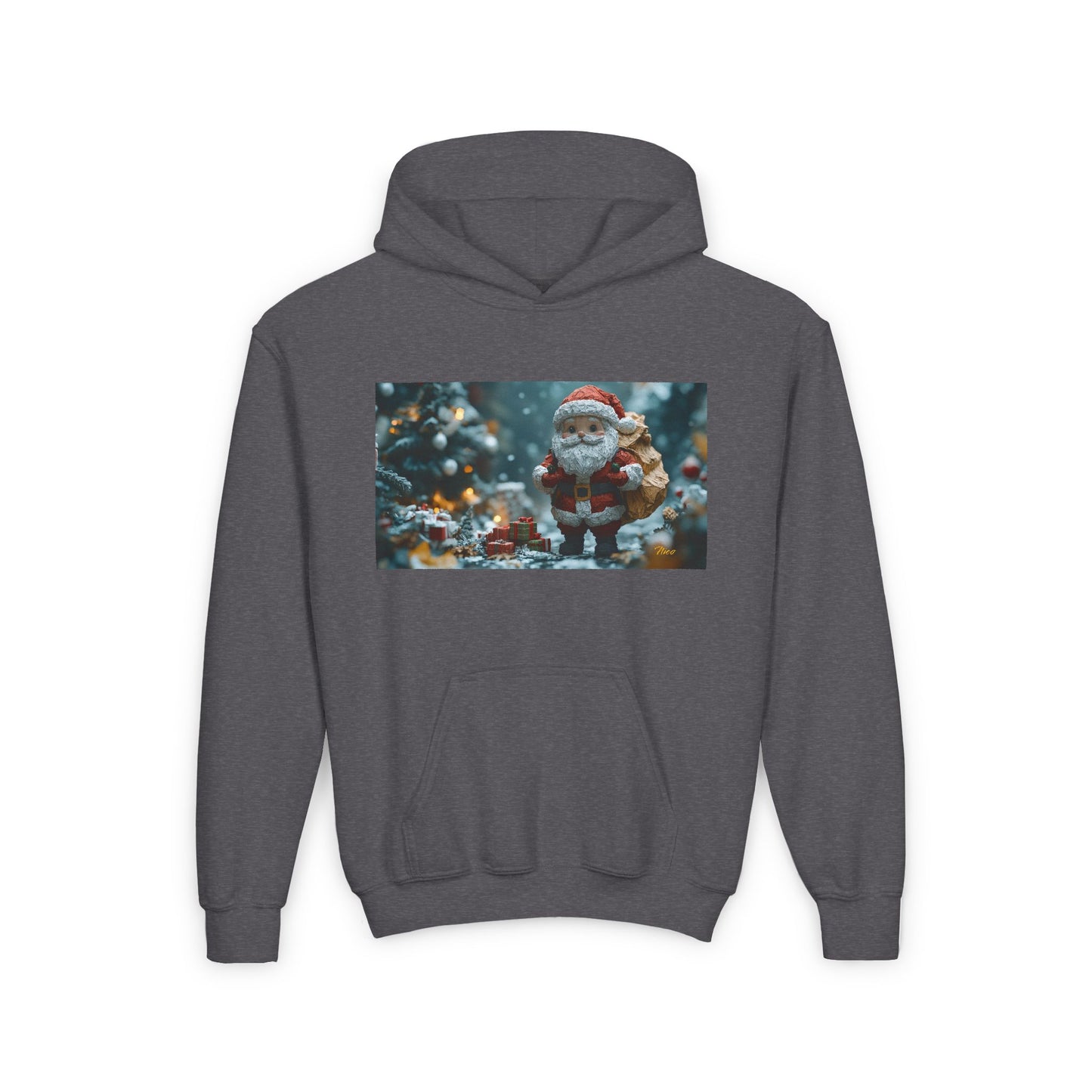 Chirstmas 2024 Series Print #5 Youth Heavy Blend Hooded Sweatshirt