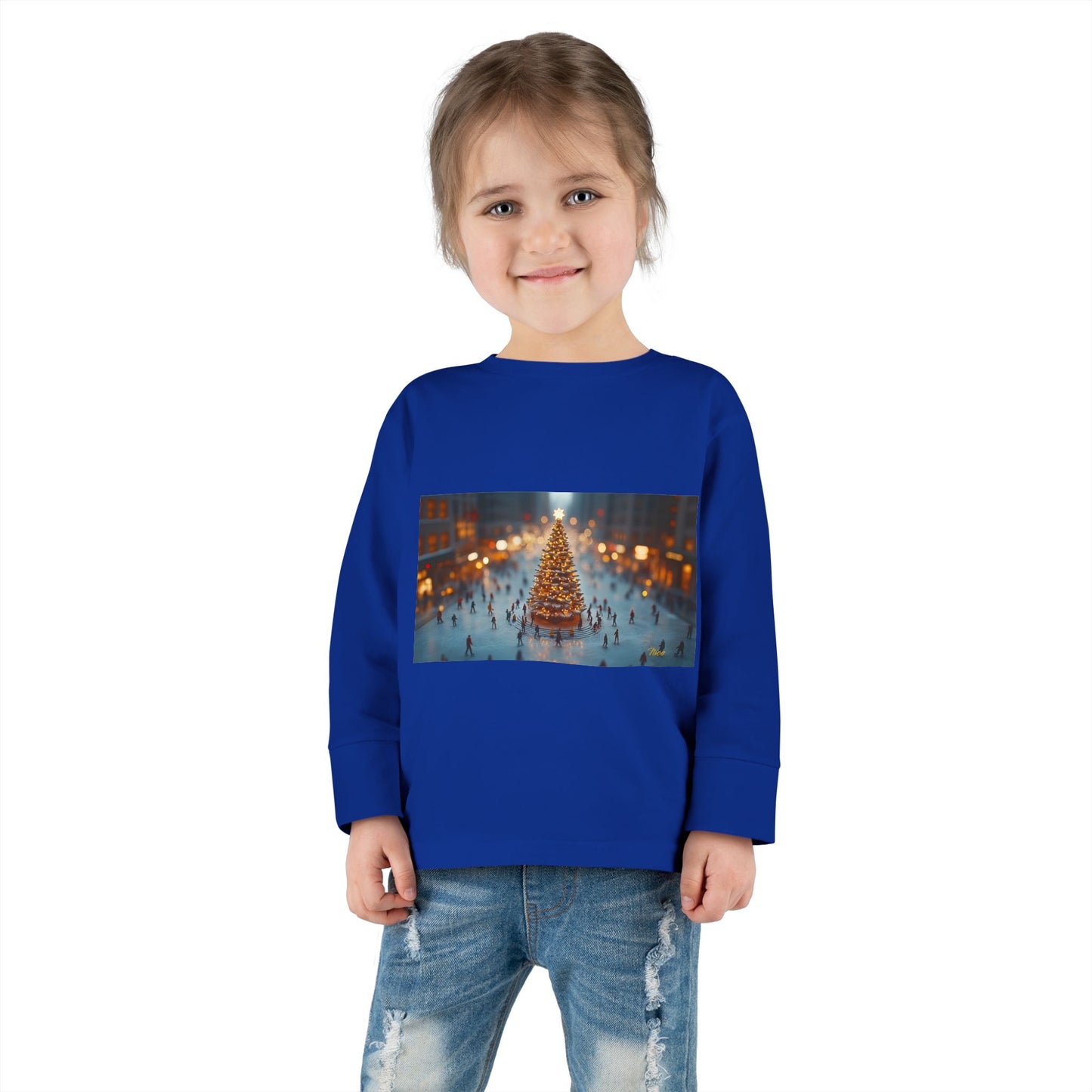 Chirstmas 2024 Series Print #7 Toddler Long Sleeve Tee